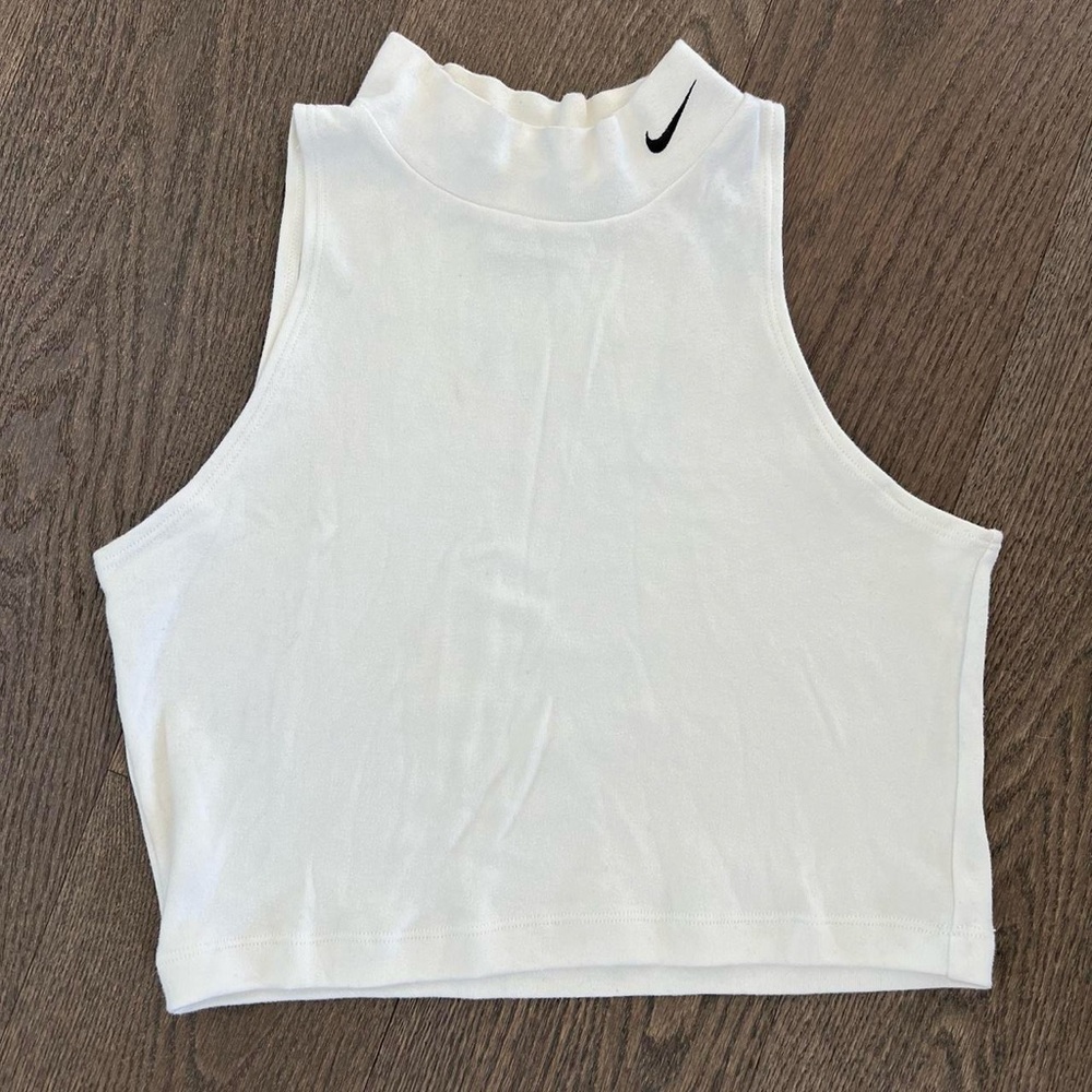 Vintage Nike reworked cropped mock neck tank